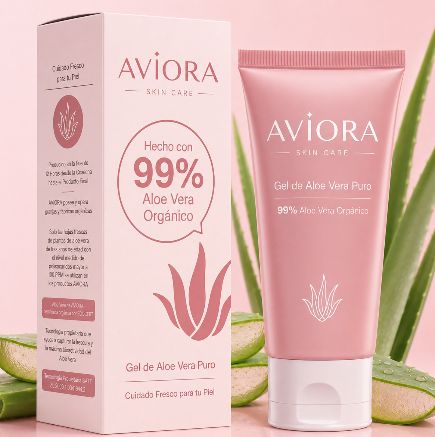 Gel de aloe vera refrescante
