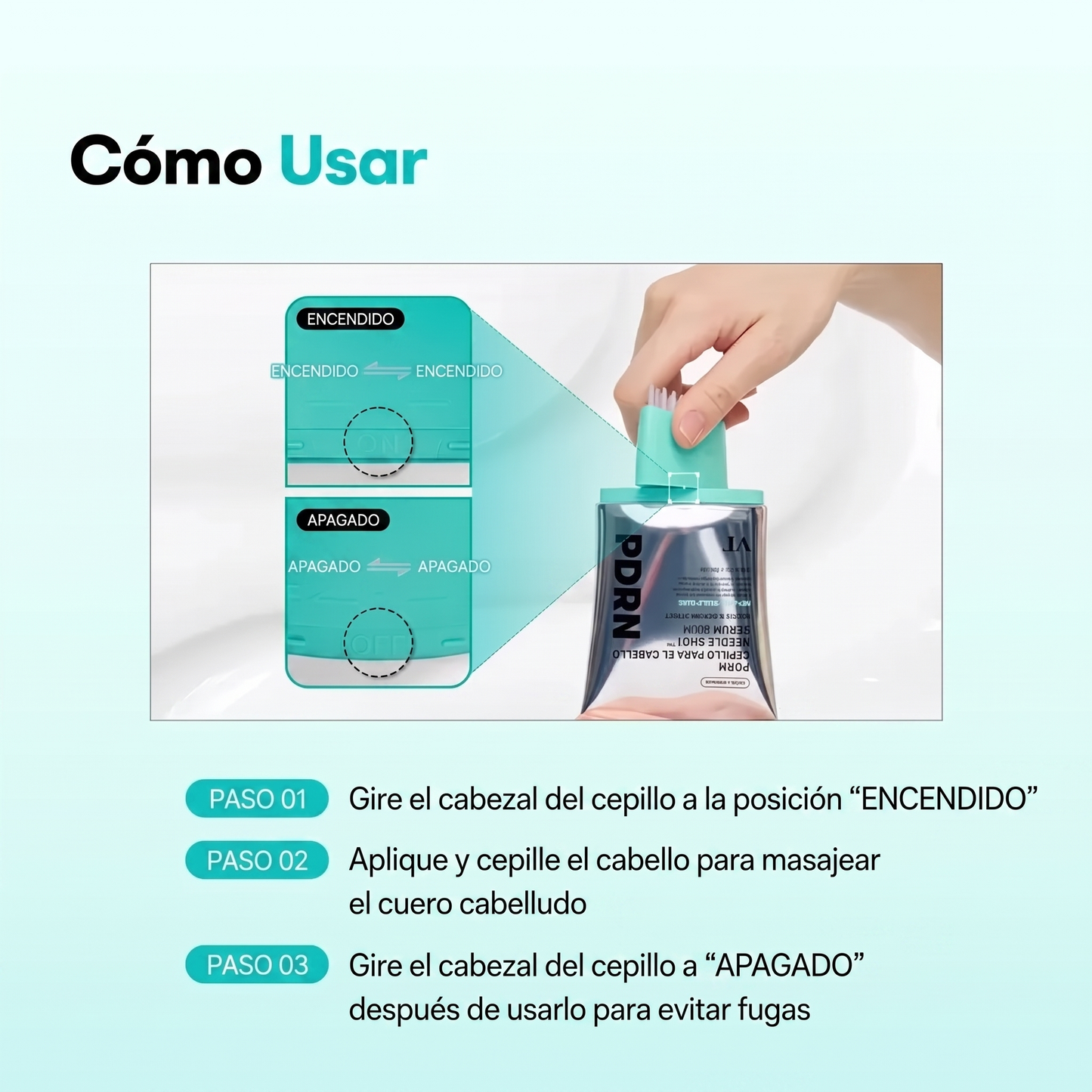Sérum Capilar con Cepillo Reedle Shot PDRN