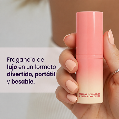 Aviora™ Perfume Sólido Portátil con Aroma a Fresas con Crema