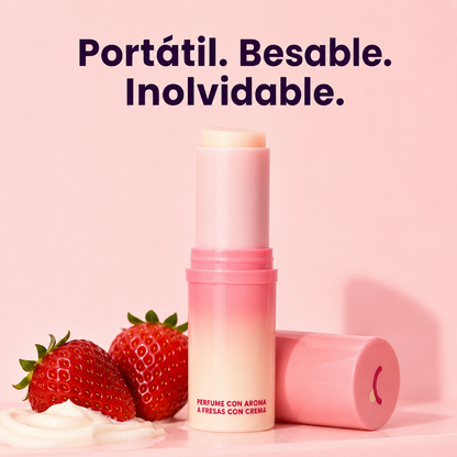 Aviora™ Perfume Sólido Portátil con Aroma a Fresas con Crema