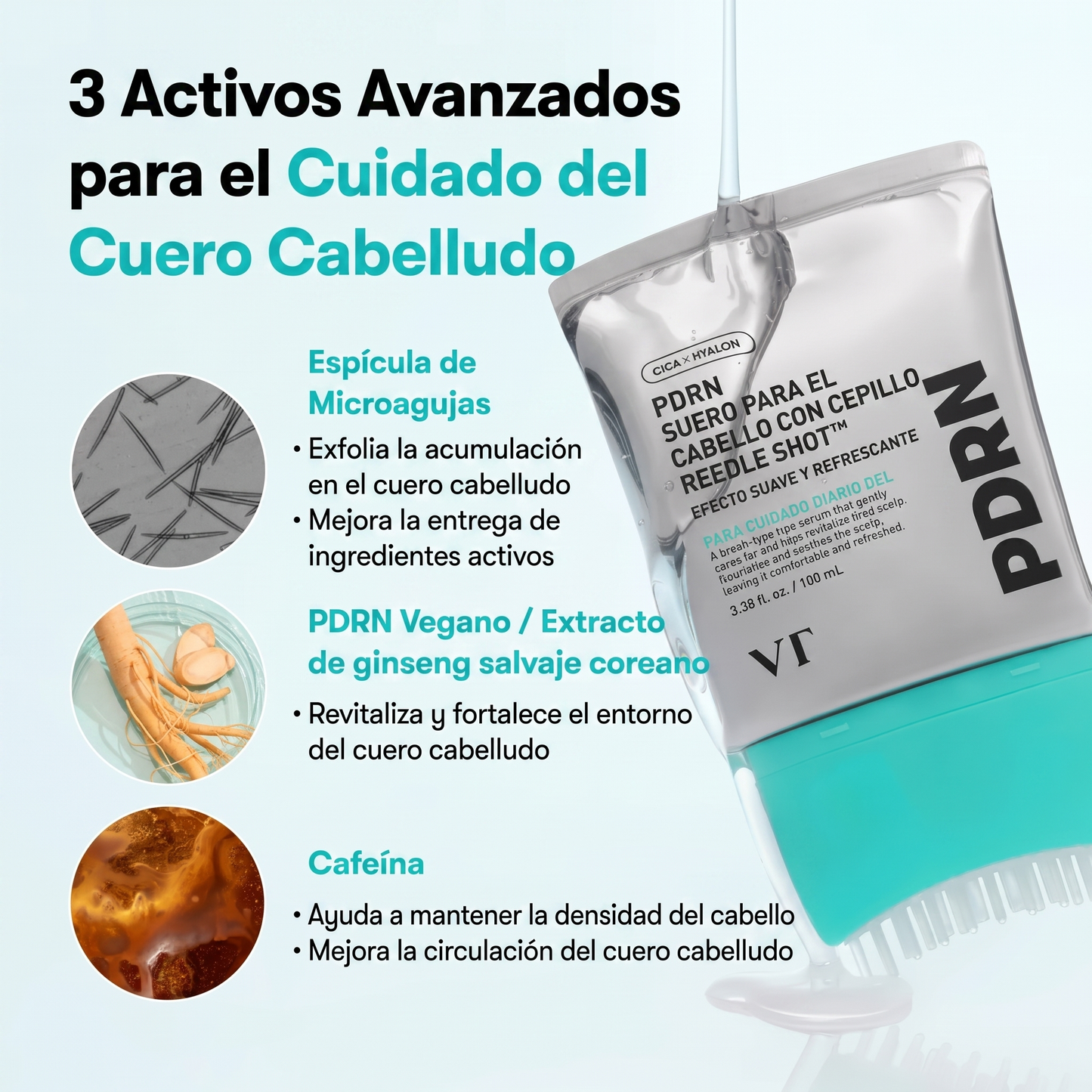 Sérum Capilar con Cepillo Reedle Shot PDRN