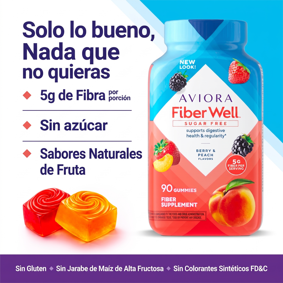 Gomitas Fiber Well Sin Azúcar