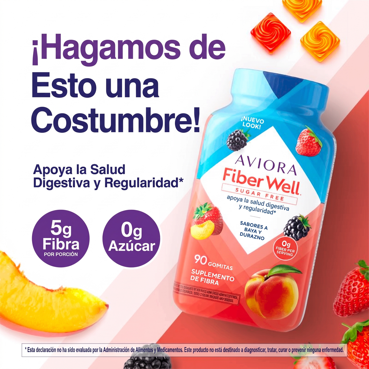 Gomitas Fiber Well Sin Azúcar